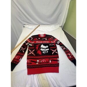 Child's Play CHUCKY "Good Guys" Ugly Christmas Sweater. New without Tags Men's S